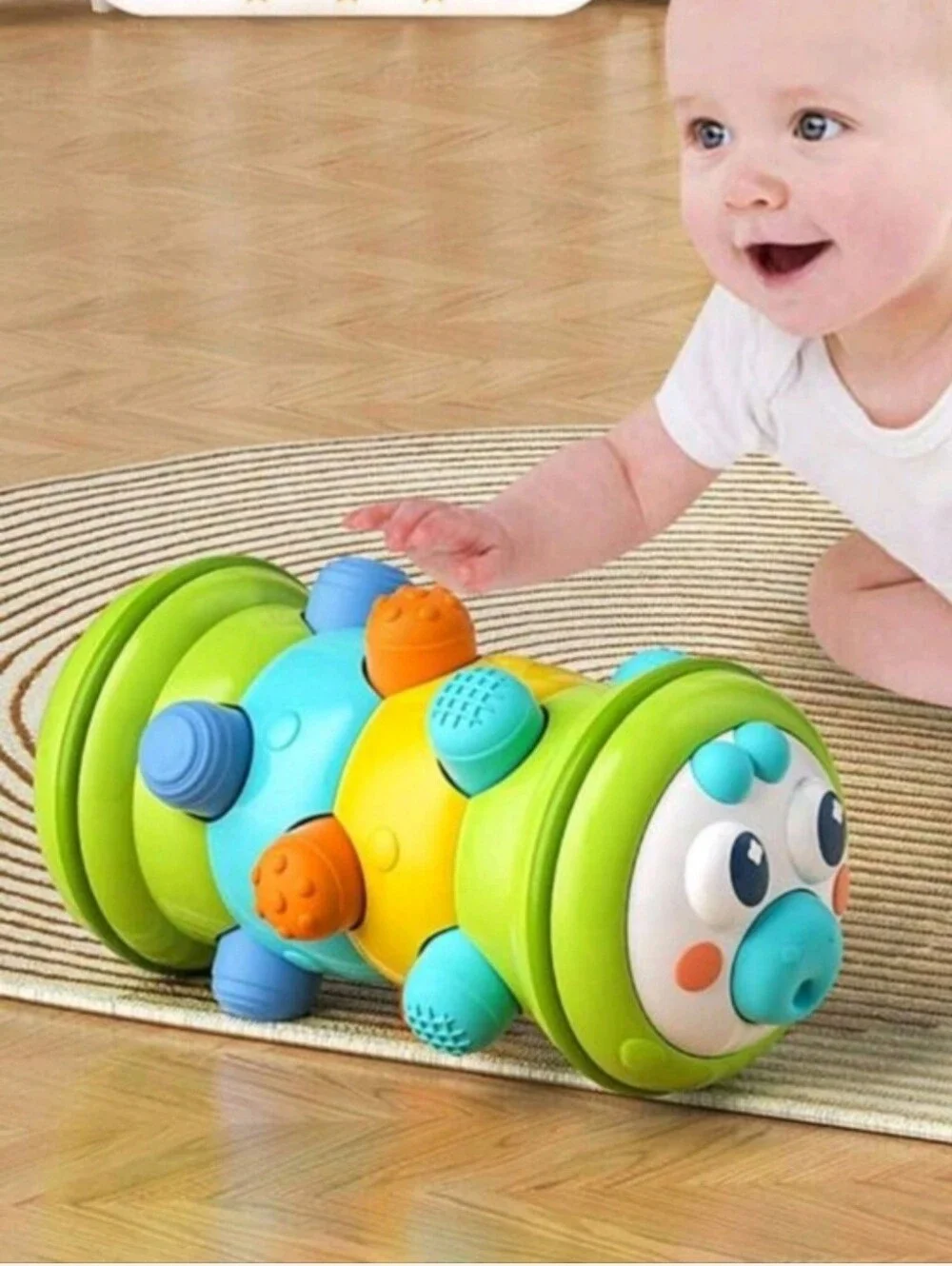 1pc Cute Rolling Caterpillar Early Education & Intelligence Training Finger Grip